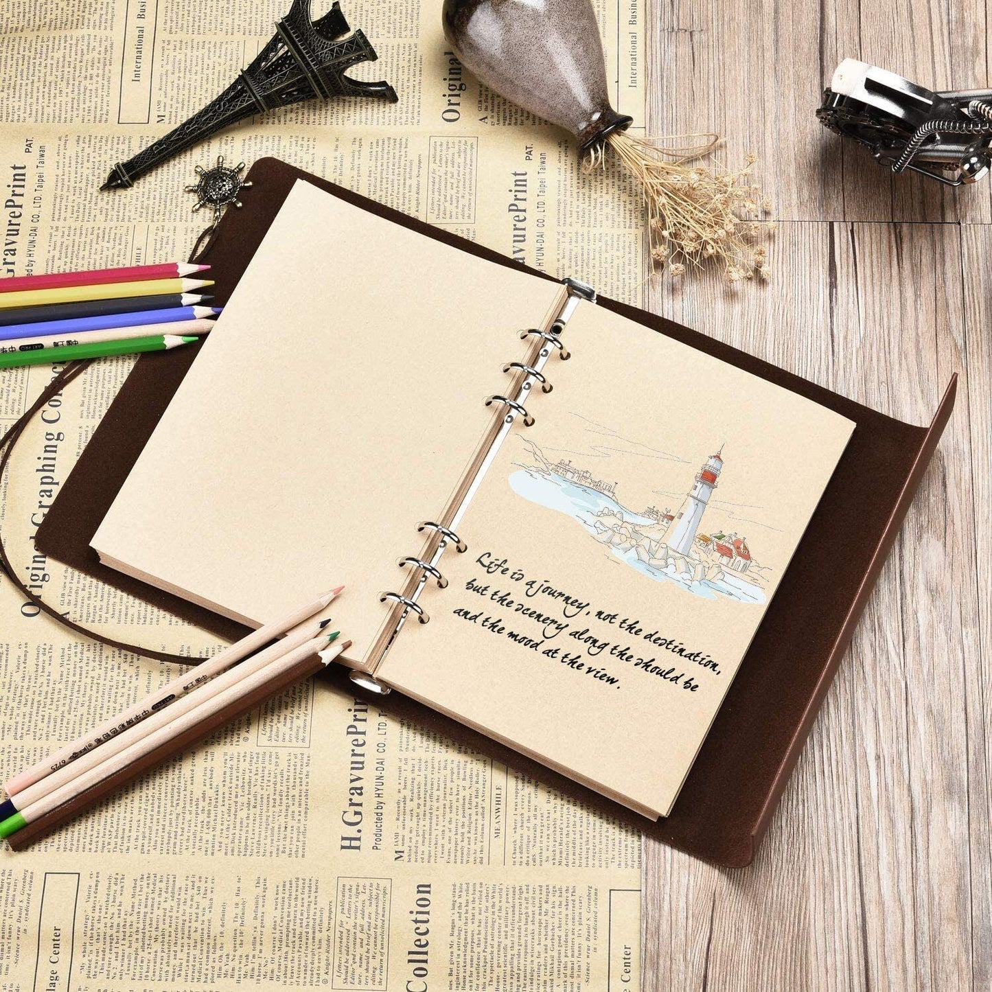 Leather Journal Notebook Travel Diary Notebook Business Notebook Retro Notebook