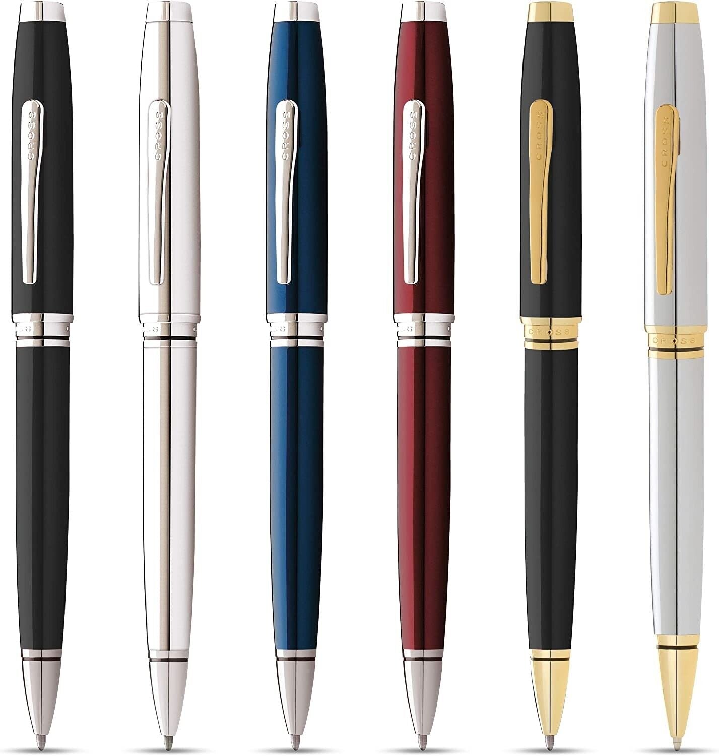 CROSS Coventry Ballpoint Pen Free Engraving Wine Silver Exquisite writing gifts