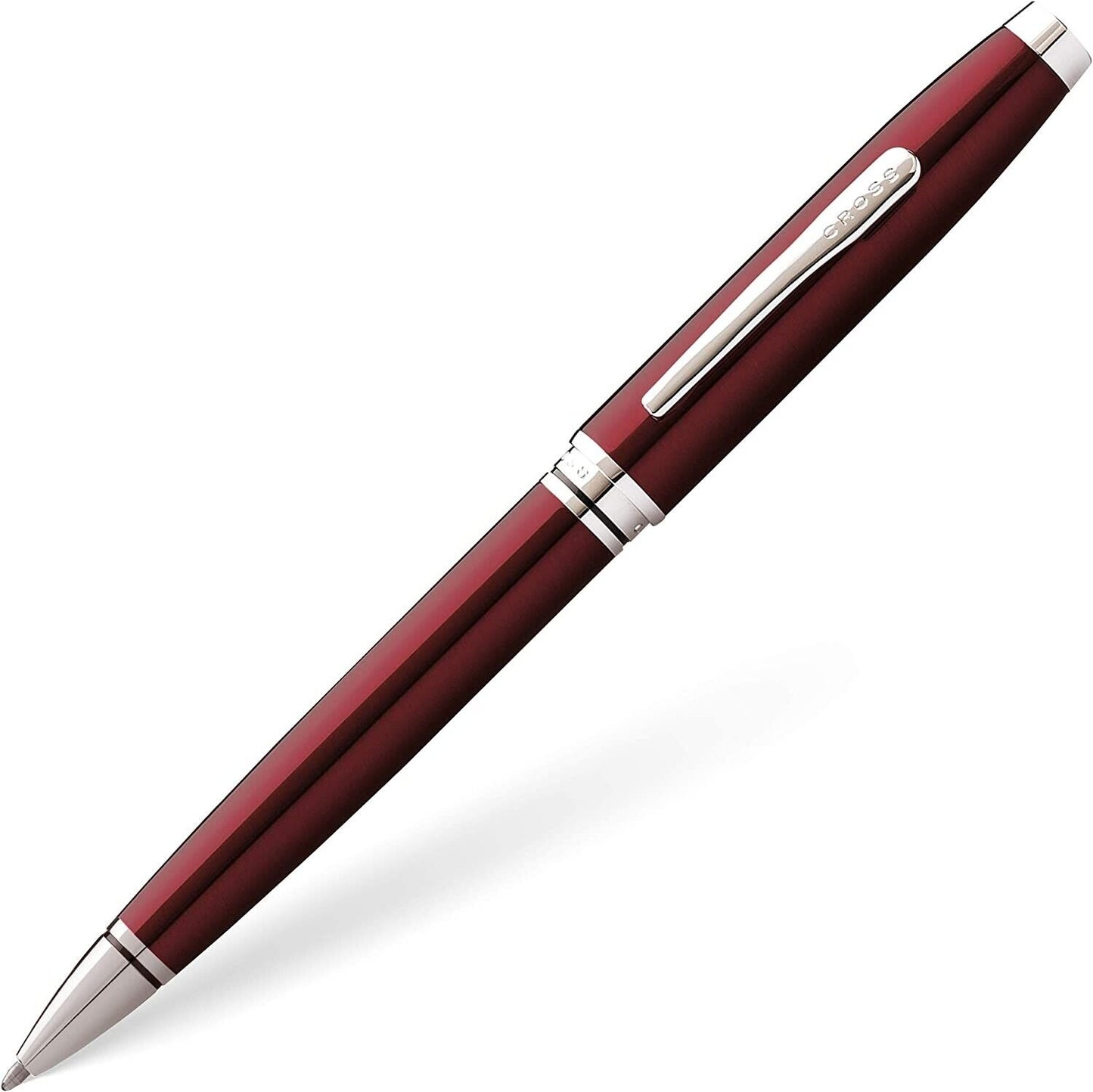 CROSS Coventry Ballpoint Pen Free Engraving Wine Silver Exquisite writing gifts