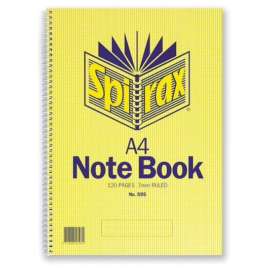 SPIRAX 595 NOTE BOOK 120 PAGE A4 Spiral Bound Ruled