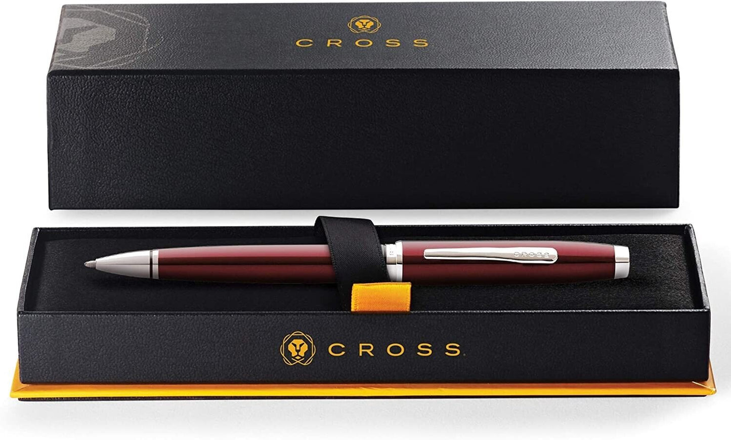 CROSS Coventry Ballpoint Pen Free Engraving Wine Silver Exquisite writing gifts