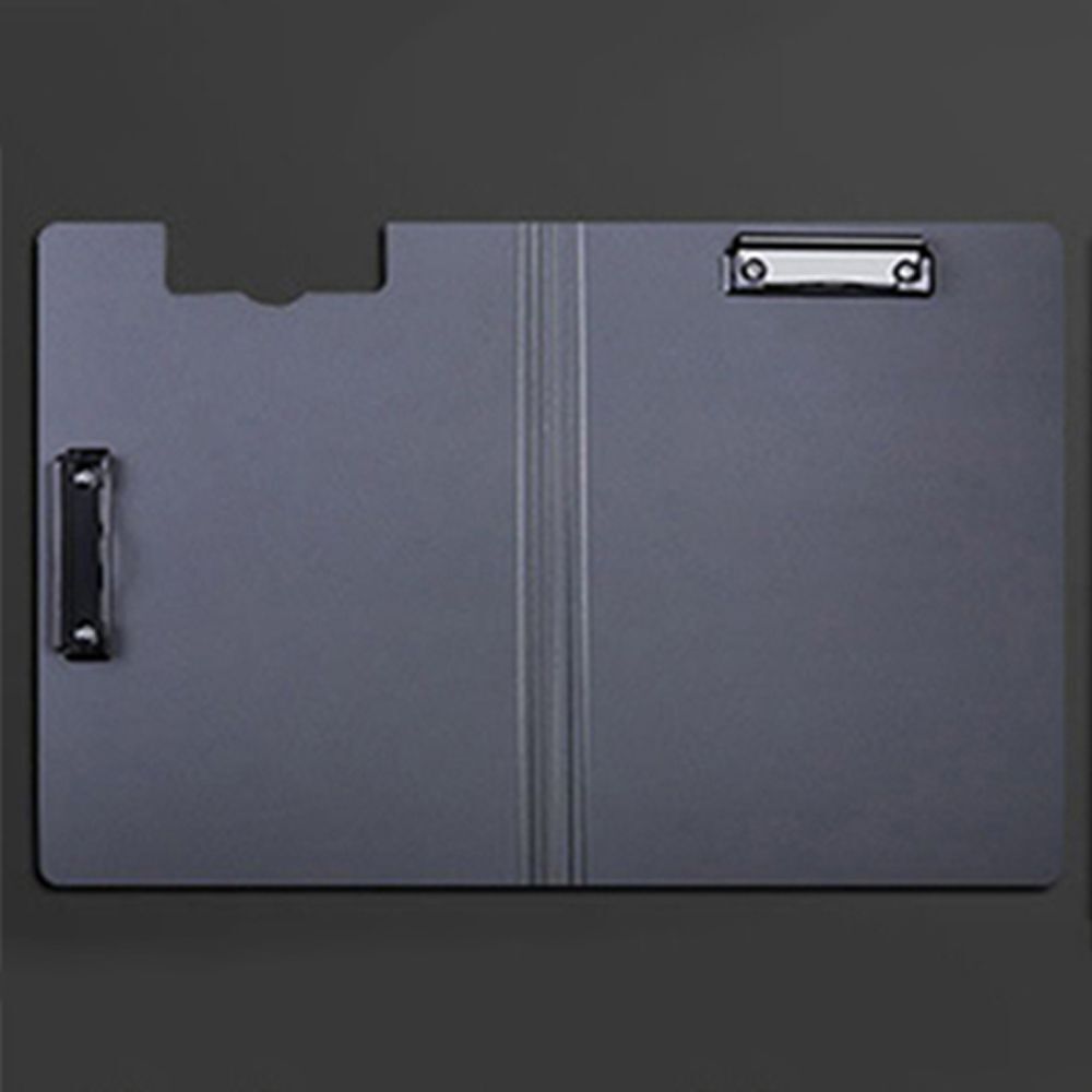 Portable A4 File Folder Clipboard Writing Pad Memo Clip Board Double Clips