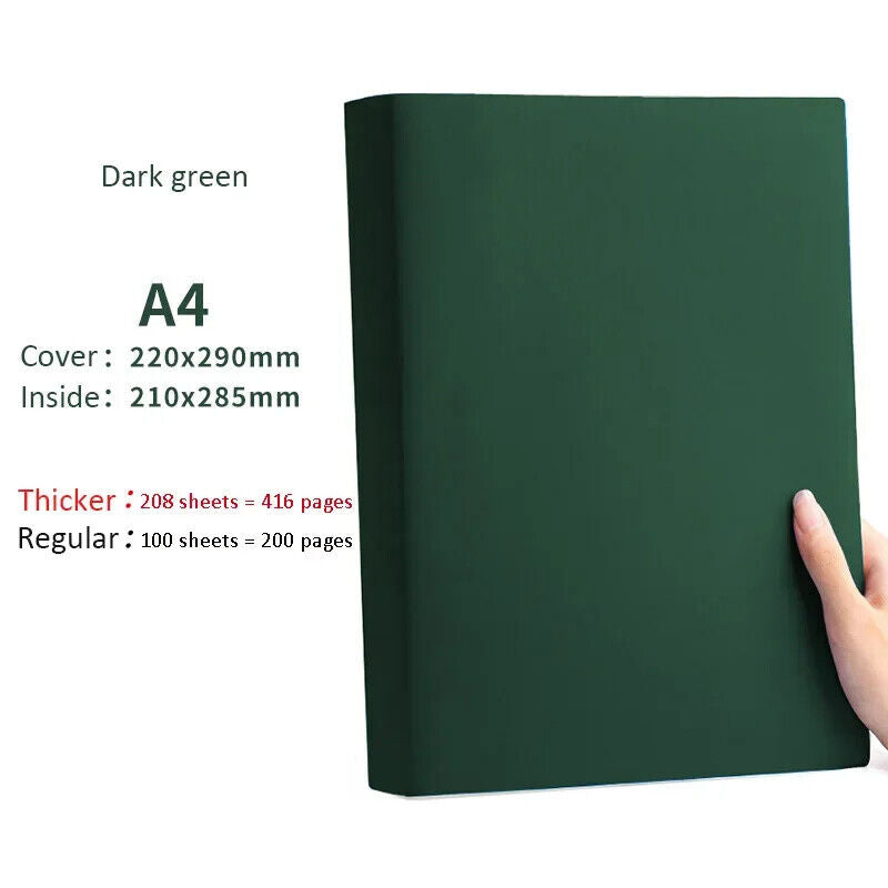 Thick Large A4 Lined Notebook Diary Journal