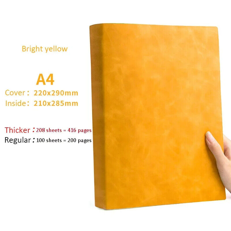 Thick Large A4 Lined Notebook Diary Journal