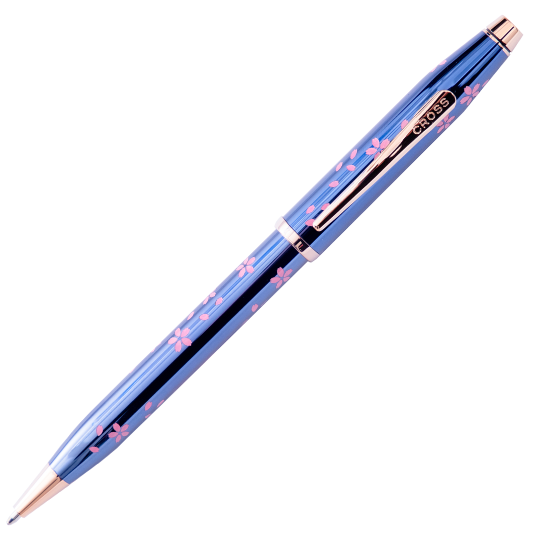 CROSS Century II Ballpoint Pen Cherry Blossom Blue Rose Gold Special Edition