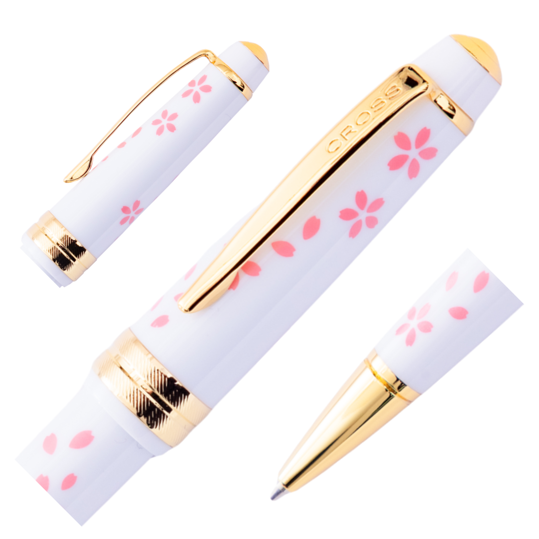 CROSS Bailey Light Ballpoint Pen - Cherry Blossom Gloss White Special Edition