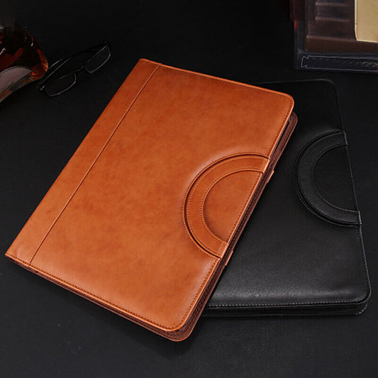 A4 Multifunctional Folder PU Leather Zipper Bag