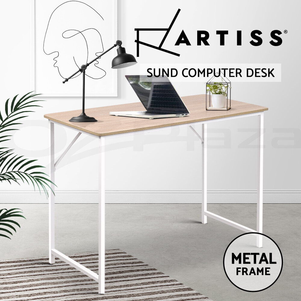 Artiss Sund Computer Desk Home Office Study Table Oak 100CM