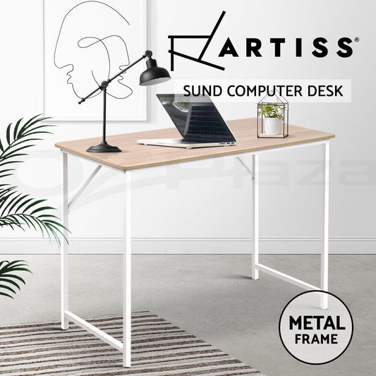 Artiss Sund Computer Desk Home Office Study Table Oak 100CM