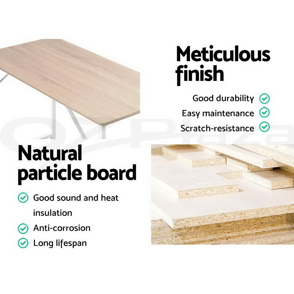 Artiss Sund Computer Desk Home Office Study Table Oak 100CM