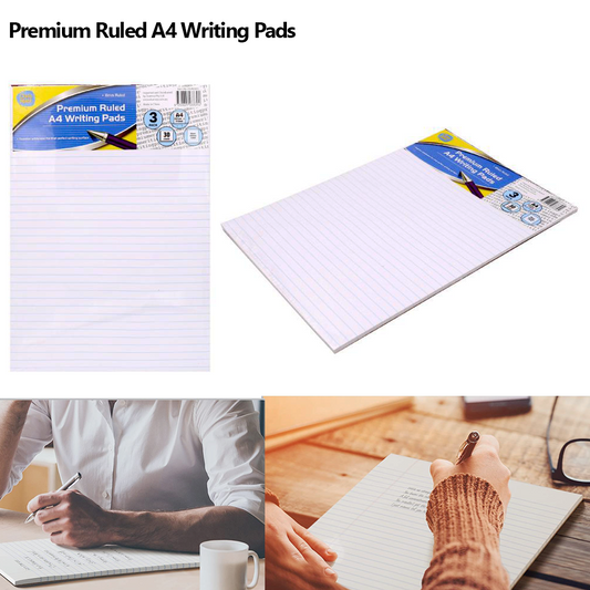Ruled Writing Pads A4