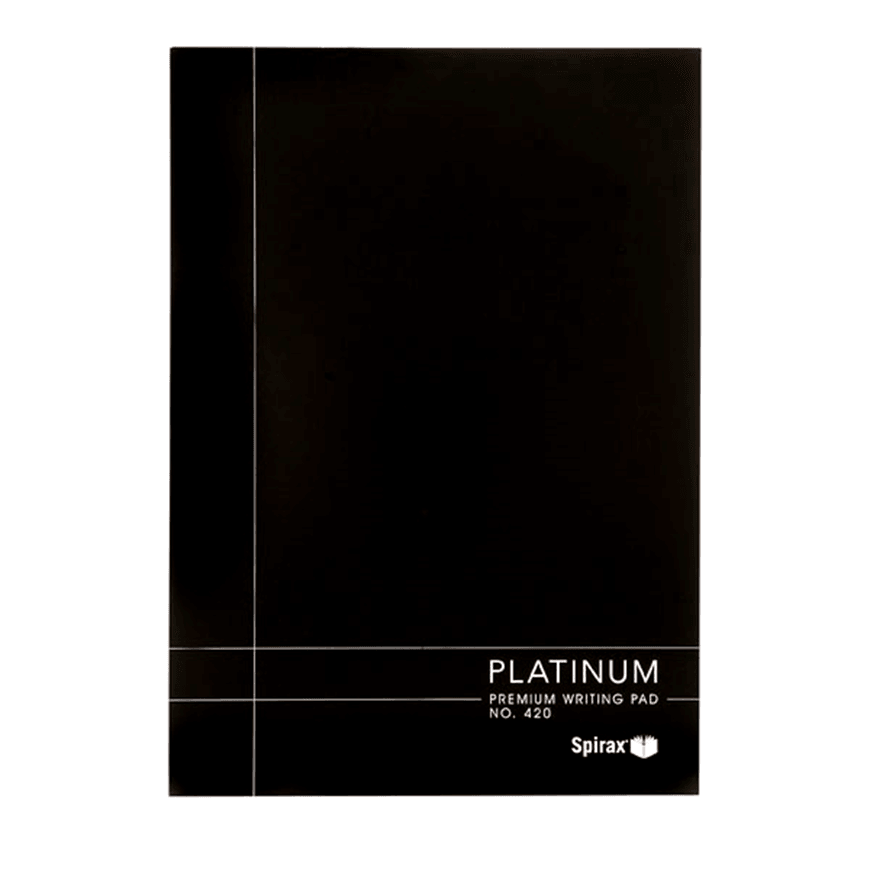5x Spirax Platinum 420 Writing Note Pad 7mm Ruled A4 100 Page Pack BULK