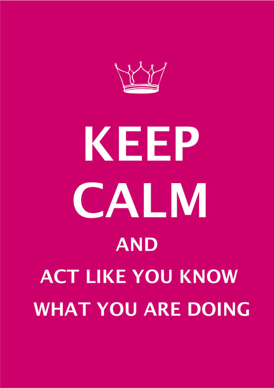 2024-2025 financial year diary PINK KEEP CALM AND ACT LIKE YOU KNOW WEEK TO VIEW