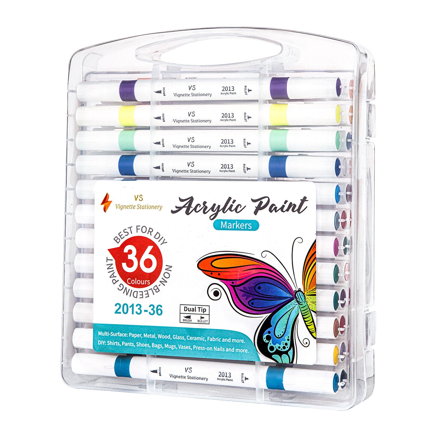 Acrylic Paint Drawing Pens Brush Fine Dual Nib Markers