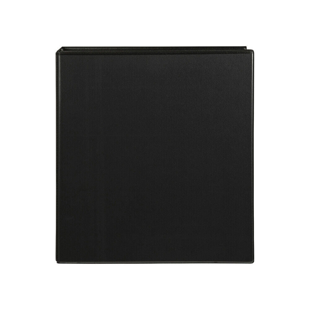 3x Marbig Clearview 4 D-Ring Insert Binder A4 File 50mm Document Organiser Black