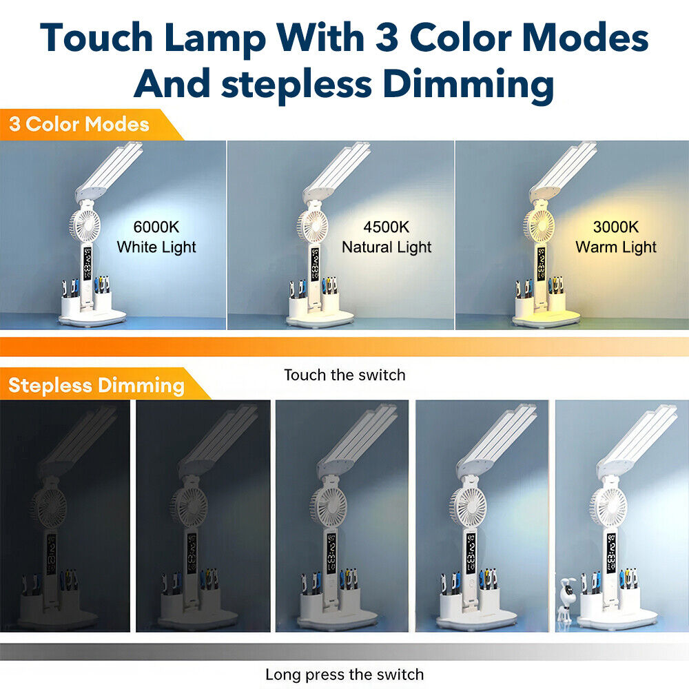 Versatile Rechargeable LED Desk Lamp