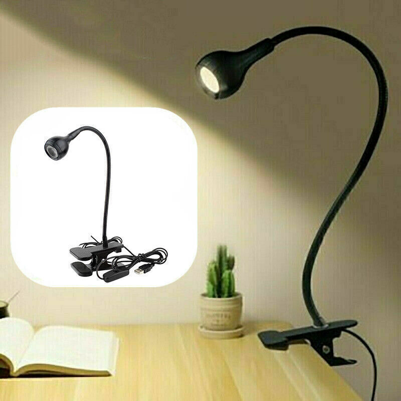 LED Clip-on Lights 360° Flexible Gooseneck Desk Lamp