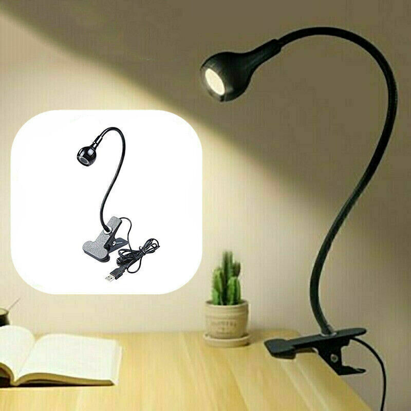 LED Clip-on Lights 360° Flexible Gooseneck Desk Lamp