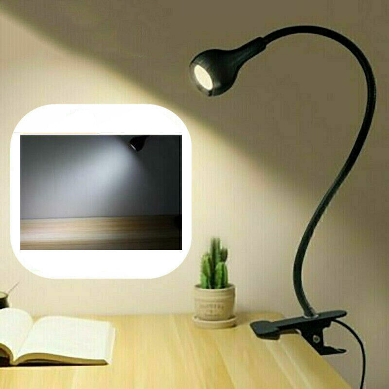 LED Clip-on Lights 360° Flexible Gooseneck Desk Lamp