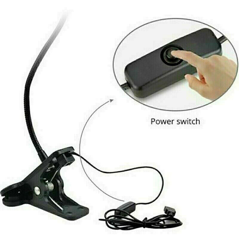 LED Clip-on Lights 360° Flexible Gooseneck Desk Lamp