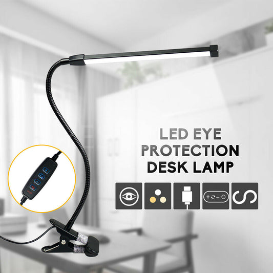 Modern Clip On LED Desk Lamp