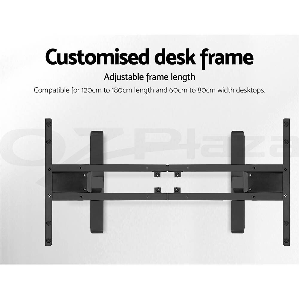 Artiss Standing Desk Motorised Sit Stand Desks Dual Motor Black 140CM