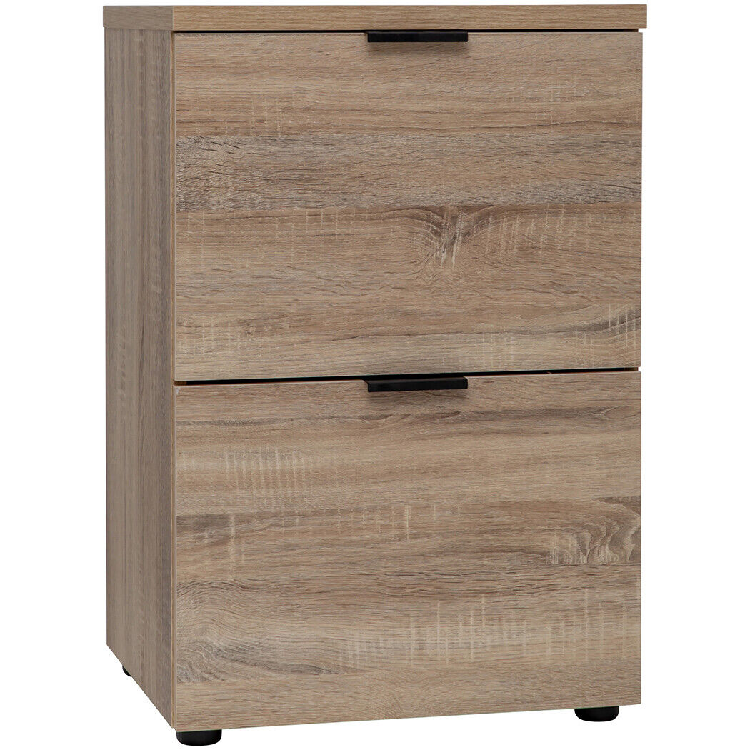 Rico 2 Drawer Filing Cabinet - Light Sonoma Oak