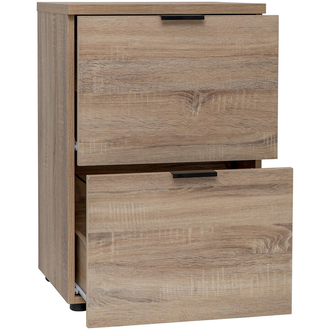 Rico 2 Drawer Filing Cabinet - Light Sonoma Oak