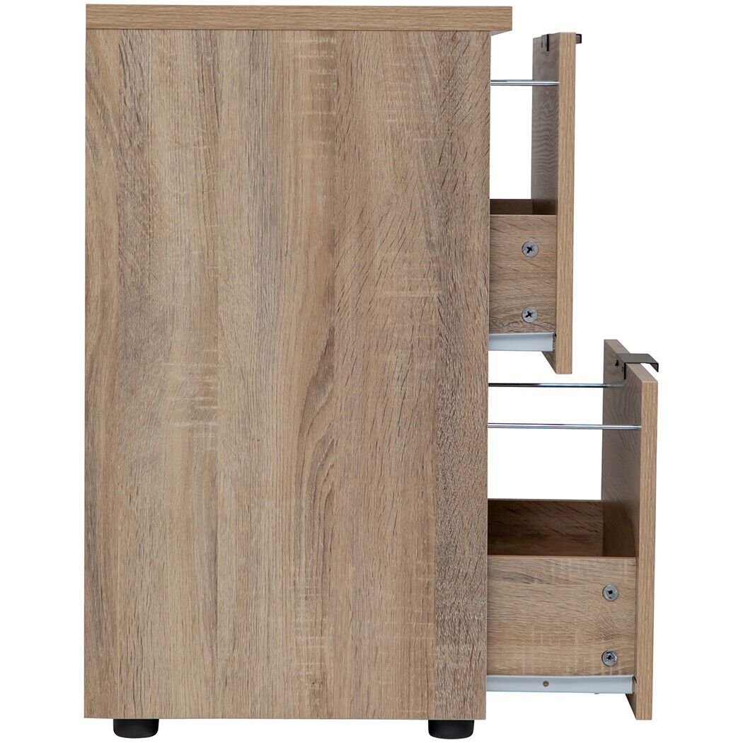Rico 2 Drawer Filing Cabinet - Light Sonoma Oak