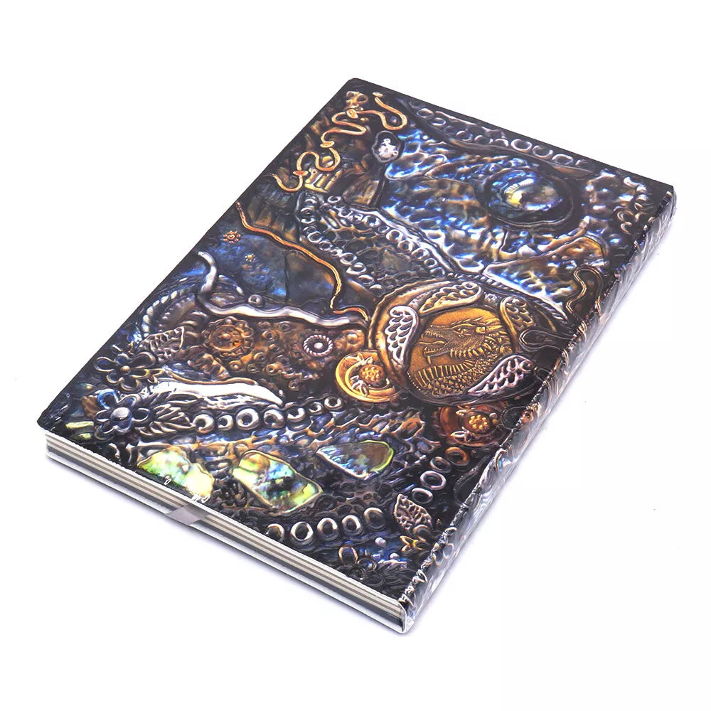 3D Flying Dragon Journal - Embossed Writing A5 Notebook