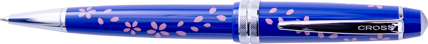 CROSS BaileyLight Ballpoint Pen Cherry Blossom Gloss Blue Resin Special Edition