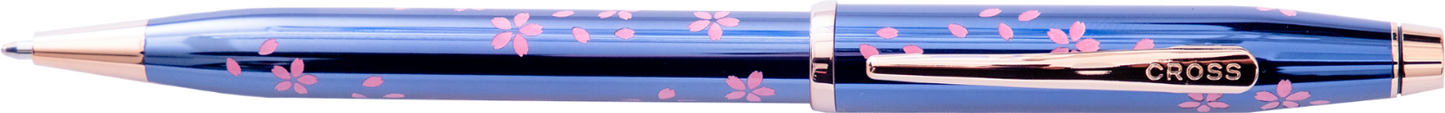 CROSS Century II Ballpoint Pen Cherry Blossom Blue Rose Gold Special Edition