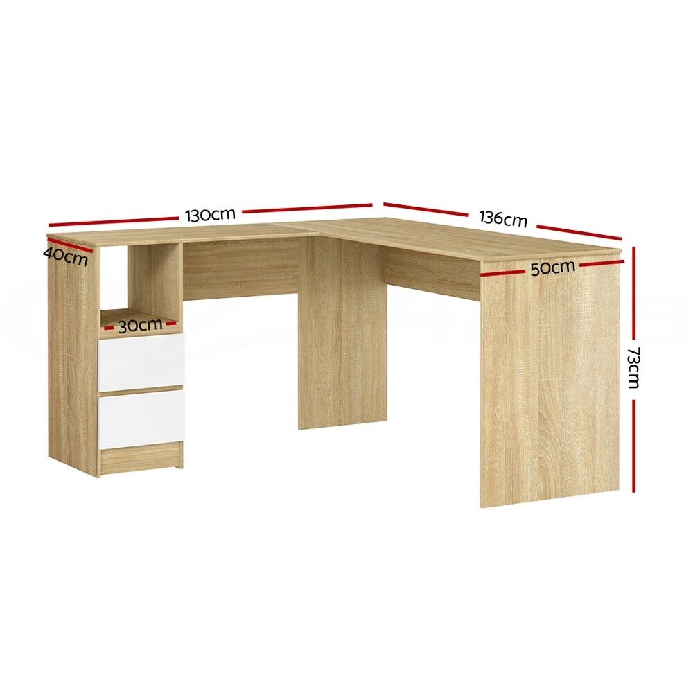 Artiss Computer Desk L-Shape Home Office Study Table