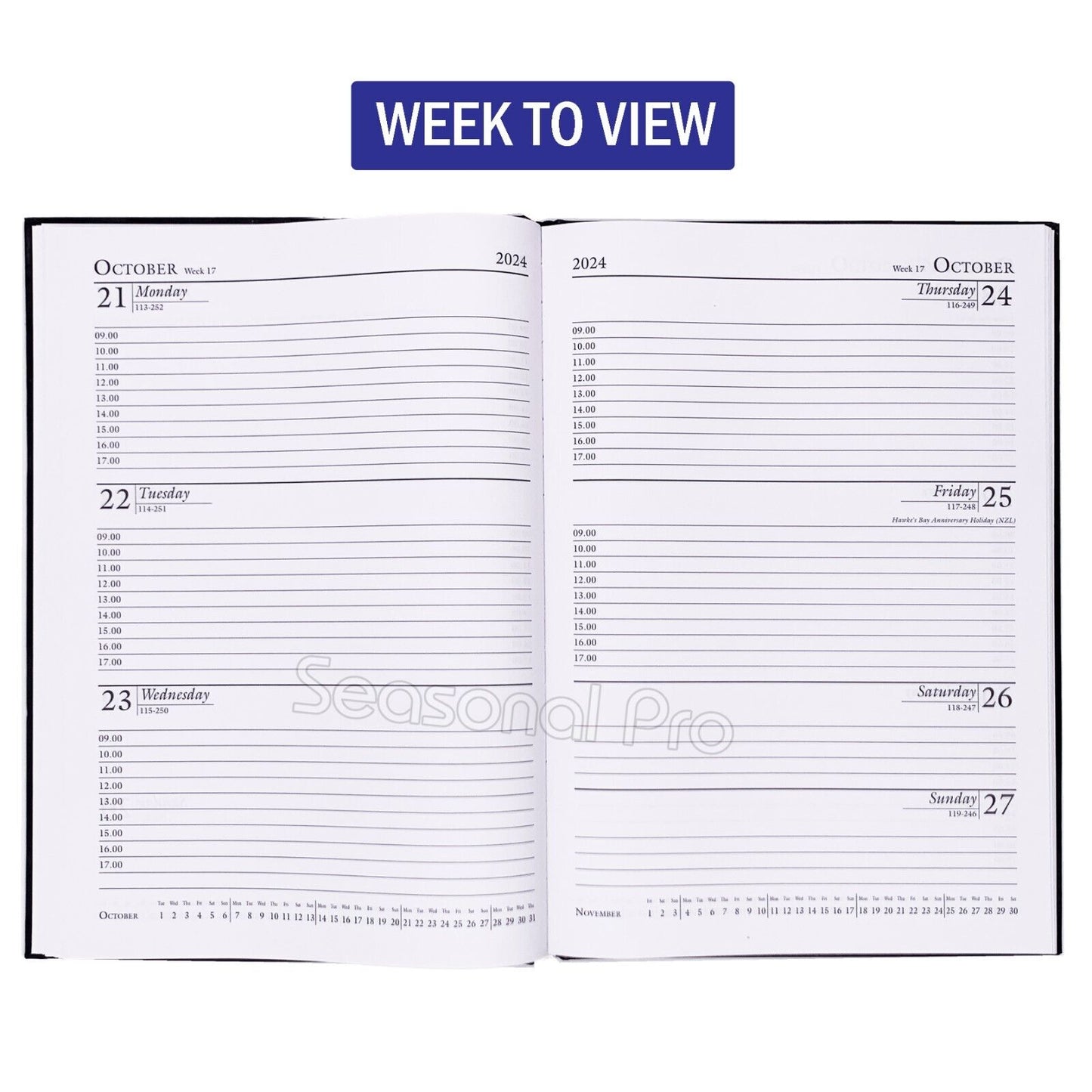 2024 2025 Financial Year Diary A5 Week To View Planner AU