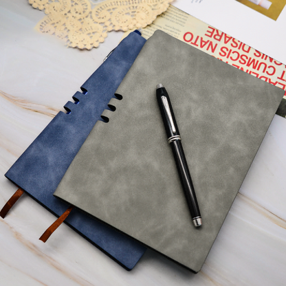 Notebook A5 Soft Leather Luxurious Touch 120 Blank Pages Diary Business Journal