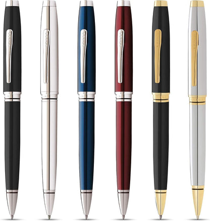 CROSS Coventry Ballpoint Pen Free Engraving Wine Silver Exquisite writing gifts