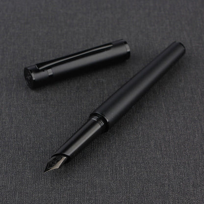 Metal Black Fountain Pen Fine Nib 0.5 mm Iridium Tip Personalised Free Engraving