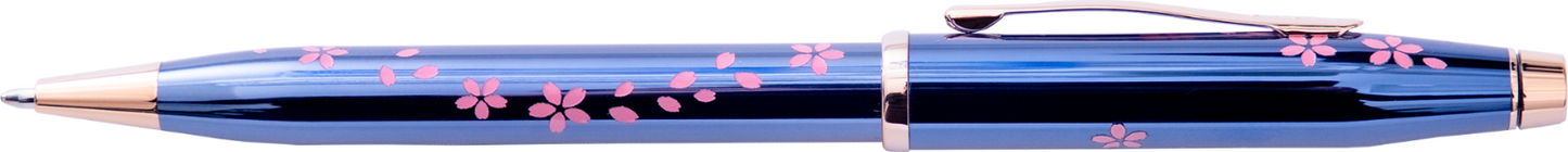 CROSS Century II Ballpoint Pen Cherry Blossom Blue Rose Gold Special Edition
