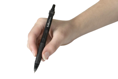 12 x Artline Ikonic 8410 Retractable Ballpoint Pen 1.0mm Black/Blue/Red