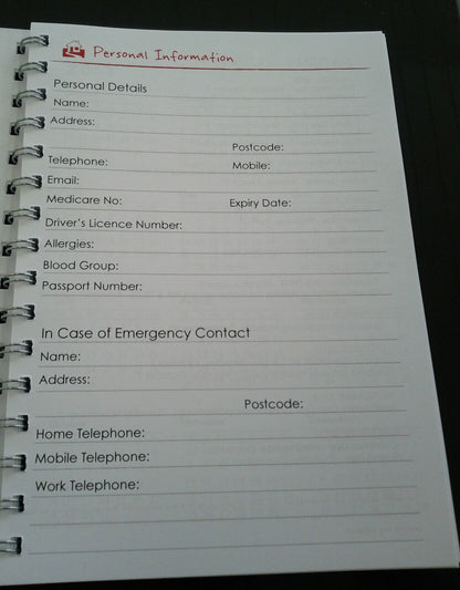2024-2025 Financial year diary Blue Keep Calm And Act QUOTE A5 Week To Page