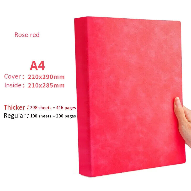Thick Large A4 Lined Notebook Diary Journal