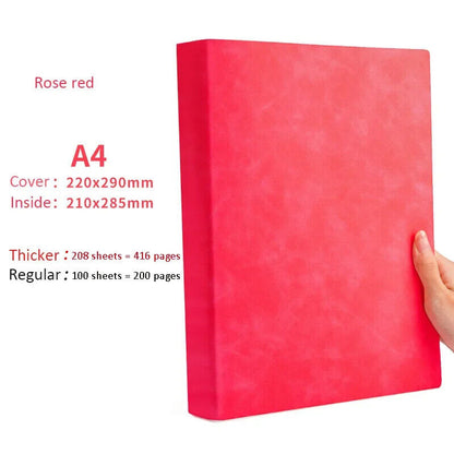 Thick Large A4 Lined Notebook Diary Journal