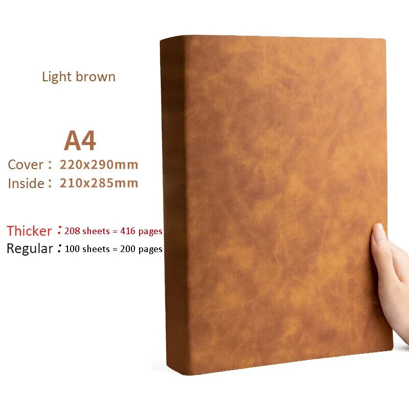 Thick Large A4 Lined Notebook Diary Journal
