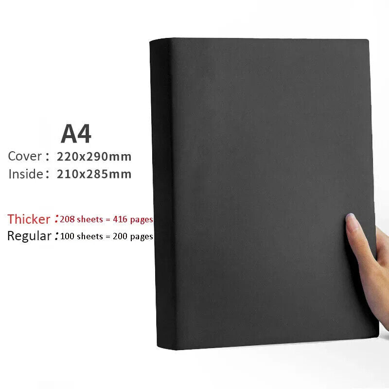 Thick Large A4 Lined Notebook Diary Journal