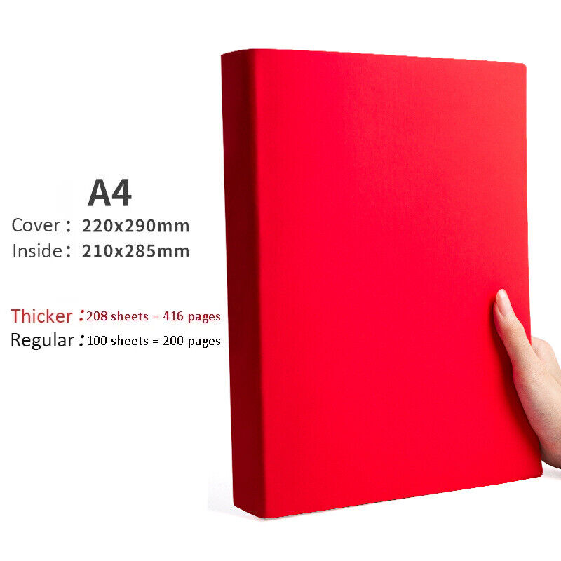 Thick Large A4 Lined Notebook Diary Journal