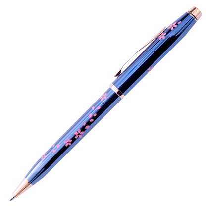 CROSS Century II Ballpoint Pen Cherry Blossom Blue Rose Gold Special Edition