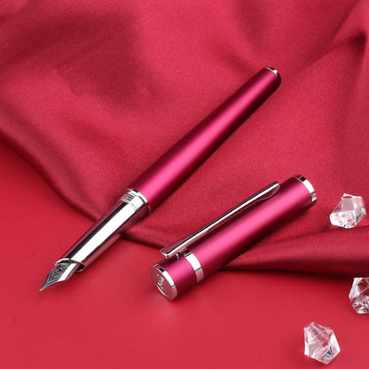 Metal Fountain Pen Fine Nib 0.5 mm Iridium Tip Notebook Gift Set Free Engraving
