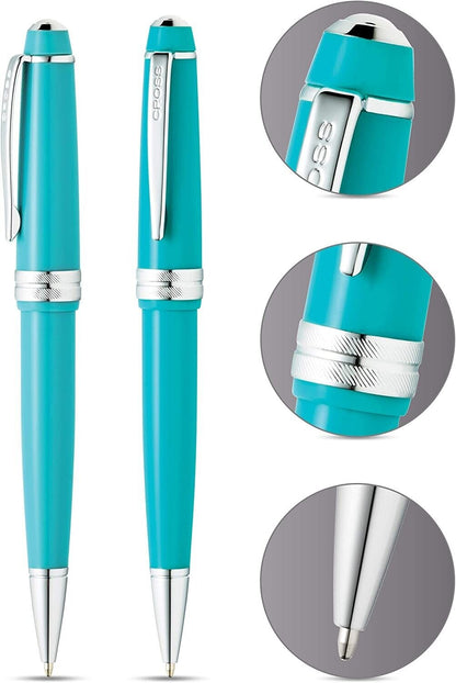CROSS Ballpoint Pen Bailey Light Gift Box Teal Silver Exquisite Writing Tools