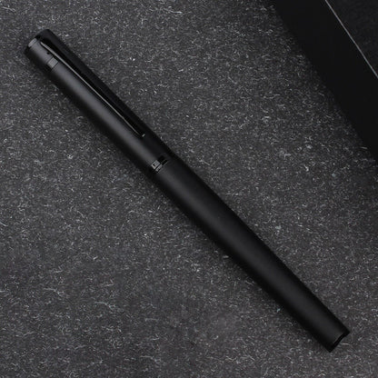 Metal Black Fountain Pen Fine Nib 0.5 mm Iridium Tip Personalised Free Engraving