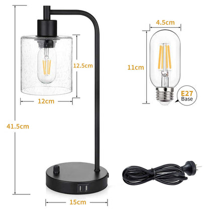 Clora Lamp Table Desk Light with USB Charging Ports